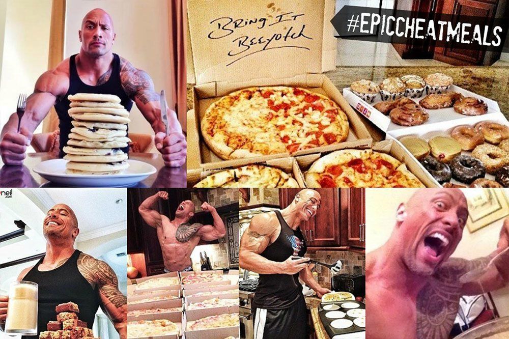 1 ngày cheat meal của The Rock 