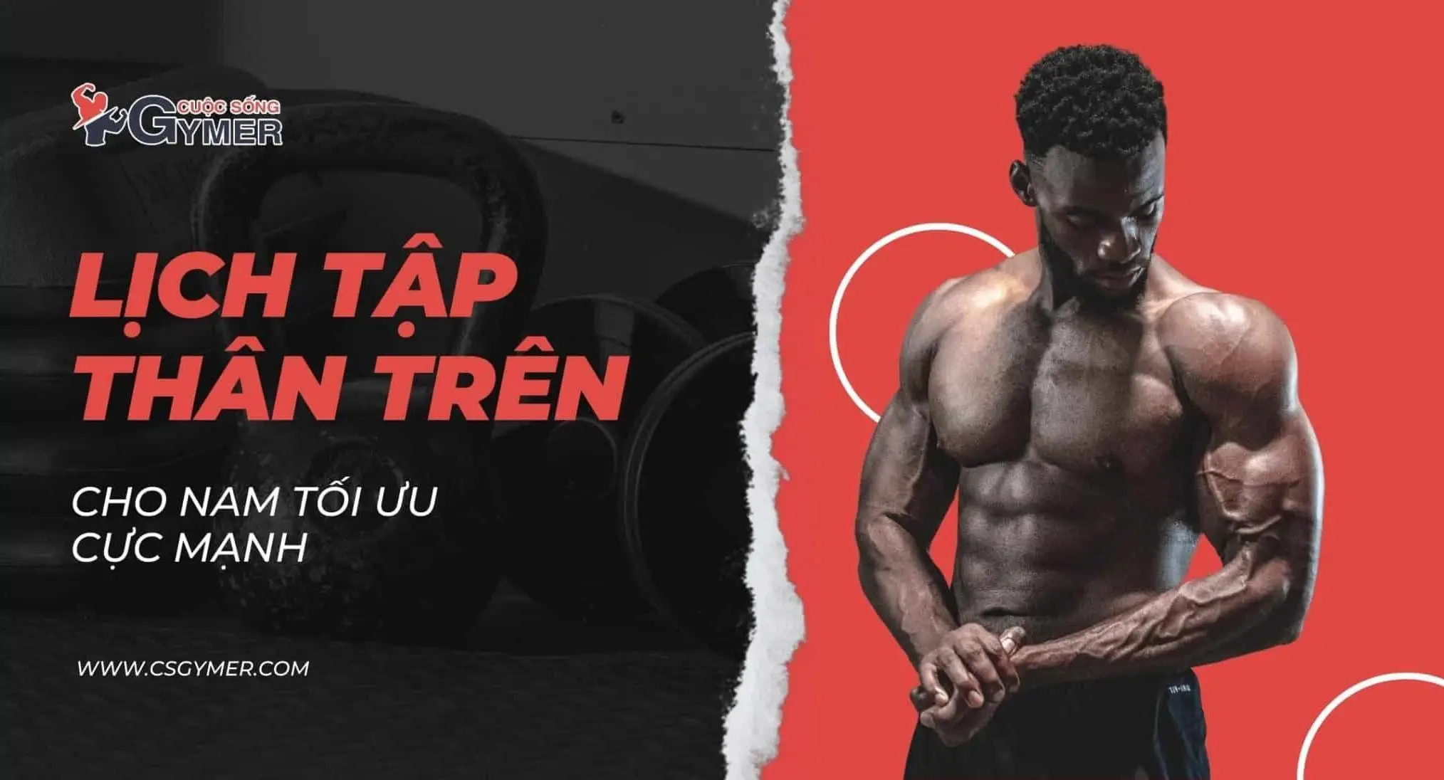 Lịch Tập Gym Thân Trên Cho Nam Tối Ưu Cực Mạnh [UPDATE 2024]